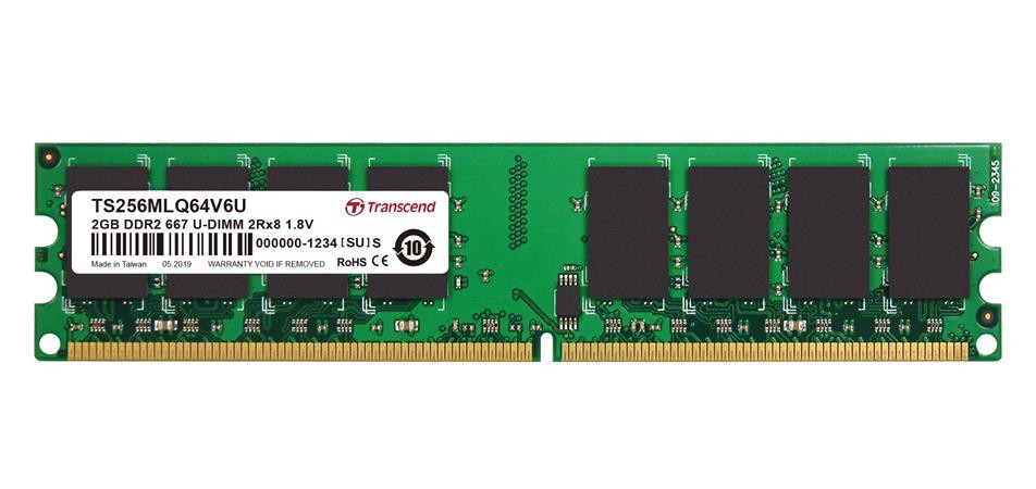 Transcend 2GB DDR2 667 U-DIMM 2Rx8