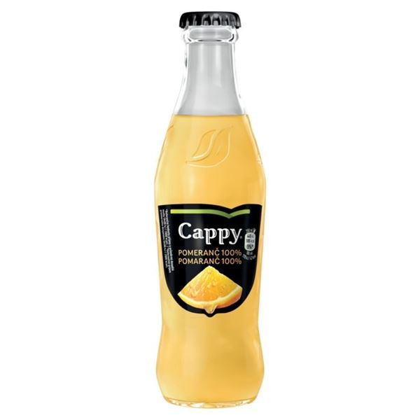 Džus ve skle Cappy, pomeranč, 0,25 l