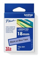 BROTHER TZE541 - kazeta TZ šířky 18mm, laminovaná TZE-541, modrá/černé písmo