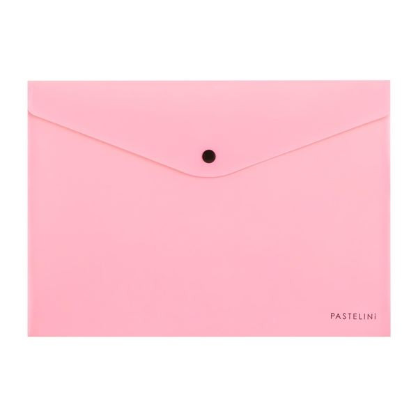 Zakl.pouzdro s drukem Pastelini - A4, růžové, 1 ks