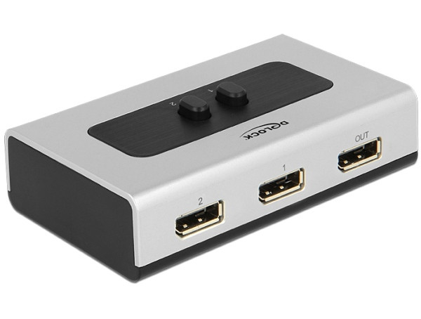 Delock přepínač Displayport 1.1 2 port manuální