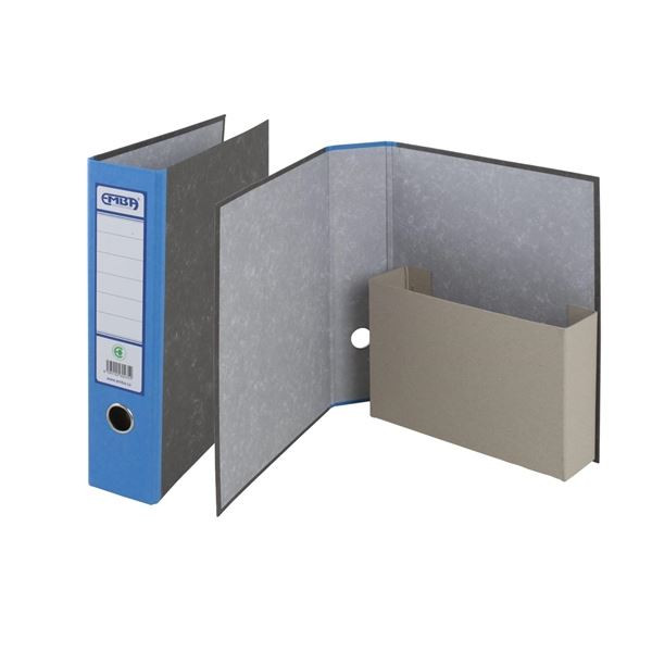 Arch.kapsa pořadač Emba - A4,karton,7,5,modrý,mr.