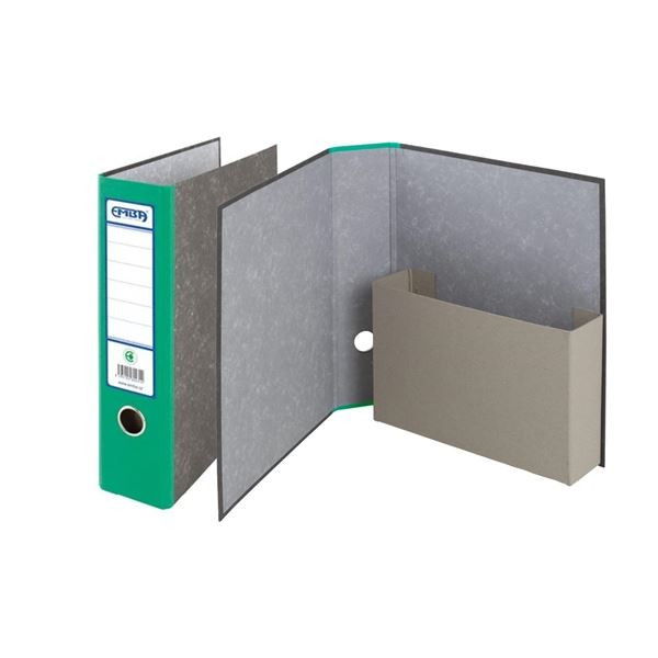 Arch.kapsa pořadač Emba - A4,karton,7,5,zelený,mr.