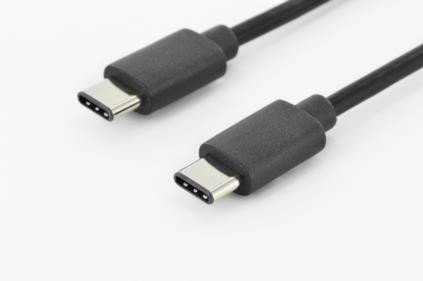 Digitus Připojovací kabel USB typu C na C, 1,0 m, 3A, 480 MB, verze 2.0, bl