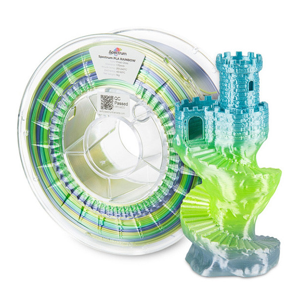 Spectrum Filament PLA Silk Rainbow 1000g, frost gloss