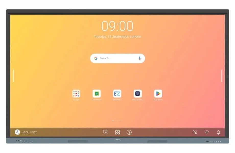 BENQ dotykový panel 86" RE8604A/ UHD 4K/8GB I 64GB /provoz 18/7/ HDMI/DP/ USB-C/LAN/Android 14/40 dotykových bodů