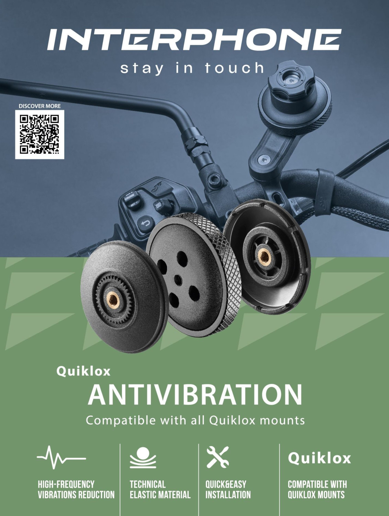 Interphone Quiklox - Univezrální antivibrační modul