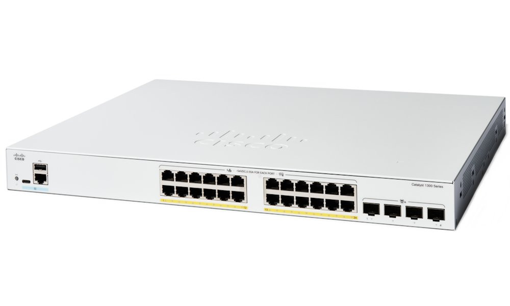Cisco Catalyst 1300 24-port GE, Full PoE, 4x10G SFP+
