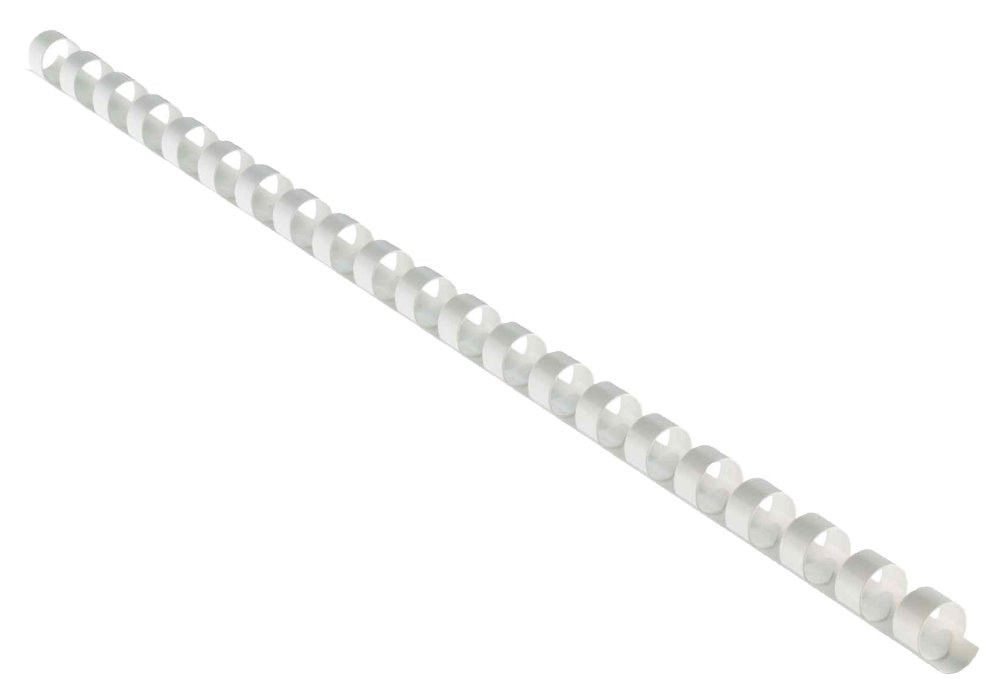 EUROSUPPLIES plastové hřbety/ formát A4/ 10mm/  bílé/ 100 pack