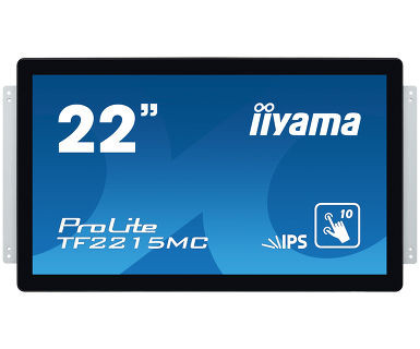 22" iiyama TF2215MC-B2: IPS, FullHD, capacitive, 10P, 350cd/m2, VGA, DP, HDMi, černý