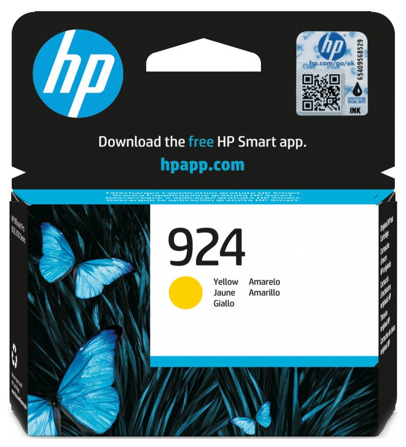 HP inkoustová kazeta 4K0U5NE, HP 924, žlutá, 400 stran