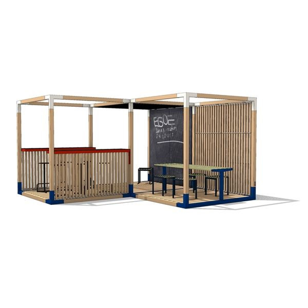 Pergola Leva Meeter Plus Set - s tabulí