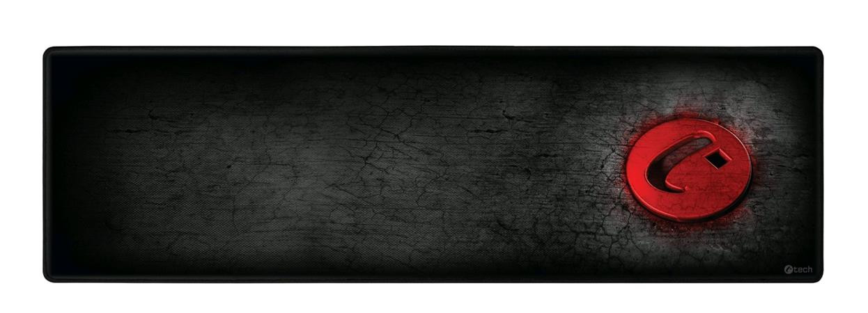 C-TECH herní podložka pod myš ANTHEA XL, 900x270x4mm, obšité okraje
