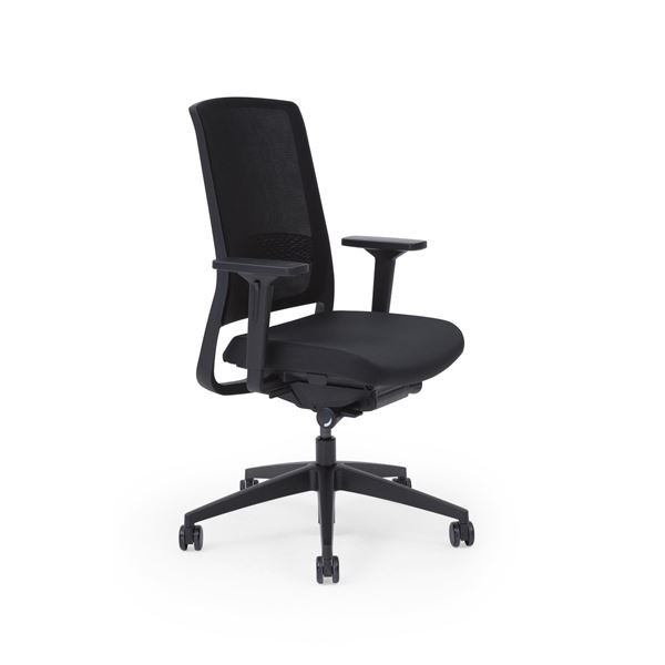Kancelářská židle All Black - synchro, černá
