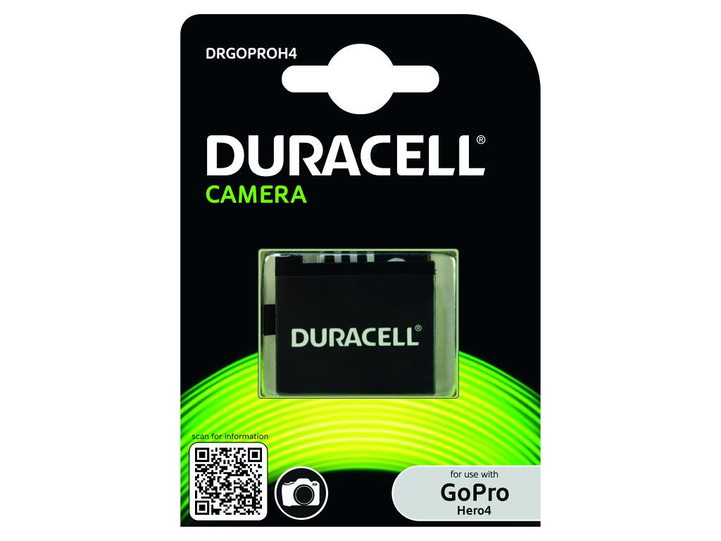 DURACELL Baterie - Náhrada GoPro Hero 4 AHDBT-401 baterie 3,8V 1160mAh