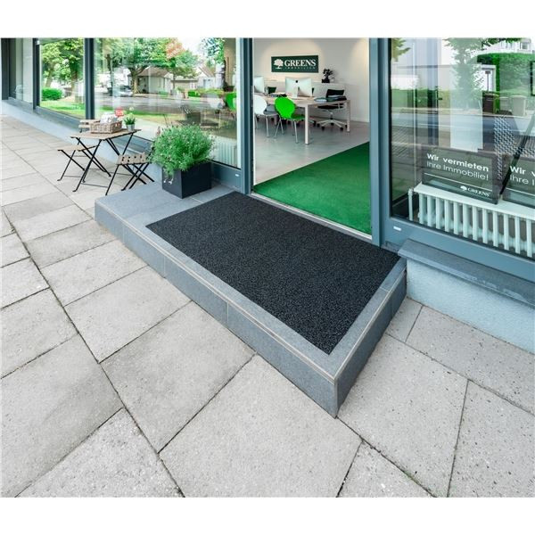 Venkovní rohož Outdoor, 90 x 60 cm - černý melír