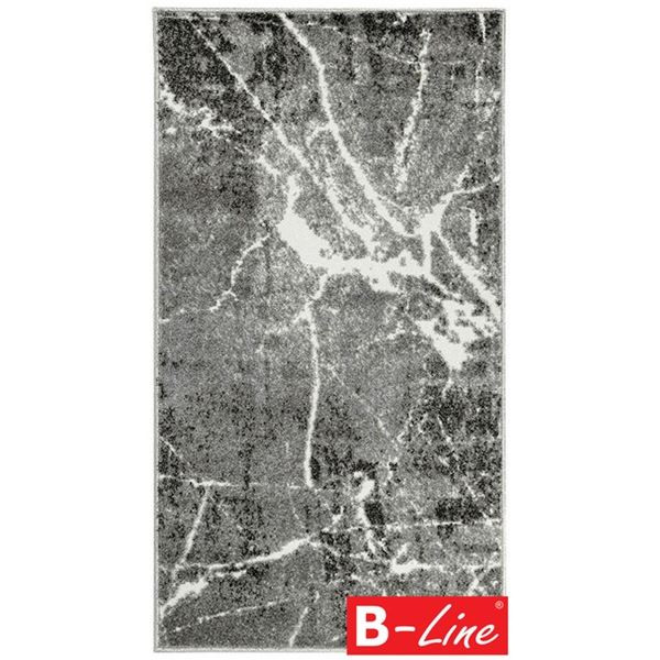 Kusový koberec Split - 190 x 133 cm, šedý/bílý