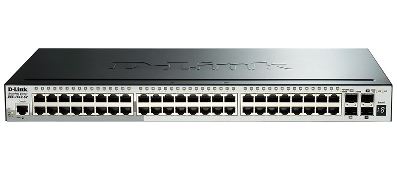 D-Link DGS-1510-52X 52-Port Gigabit Stackable Smart Managed Switch including 4 10G SFP+