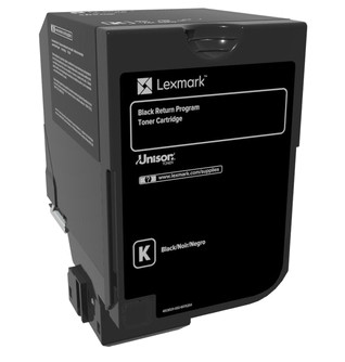 Lexmark CS720, CS725, CX725 Black Return Programme Toner Cartridge - 3 000 stran