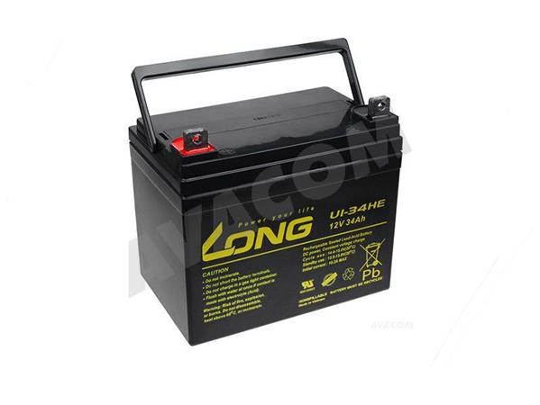 AVACOM Long Baterie 12V 34Ah olověný akumulátor DeepCycle AGM F4