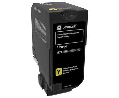 Lexmark toner 74C2HYE / Yellow / 12 000 stran / corporate 
