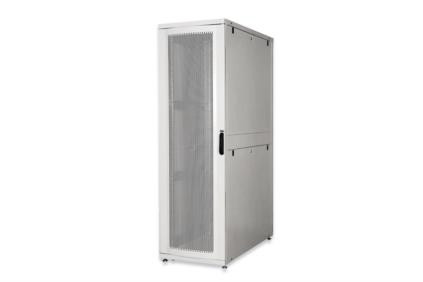 DIGITUS Serverový stojan 42U, Unique Series, dveře z perforované oceli 2050x600x1200 mm, barva šedá (RAL 7035)