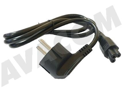AVACOM Napájecí kabel pro notebookové zdroje trojpinový (trojlístek) 1,8m