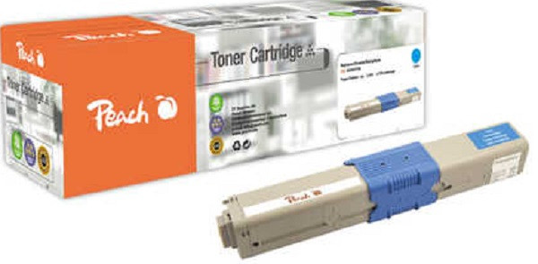 PEACH kompatibilní toner OKI 44469706, cyan, 2000 výnos