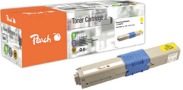 PEACH kompatibilní toner OKI 44469704, žlutá, 2000 výnos