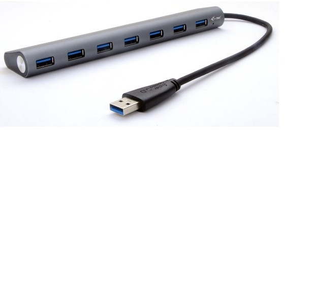 i-Tec USB3.0 HUB 7port, Metal, nabíjení 
