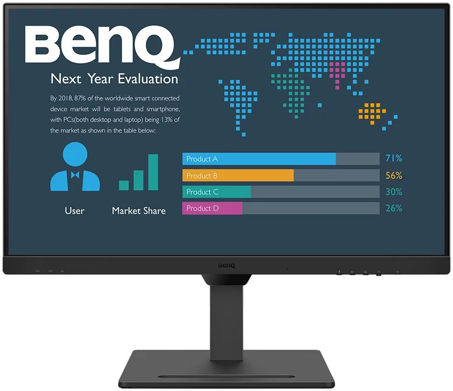 BENQ 27" LED BL2790QT/ 2560x1440/ IPS panel/ 1000:1/ 5ms/ HDMI/ DP/ 2xUSB-C/ 3x USB/ Pivot/ audio/ černý