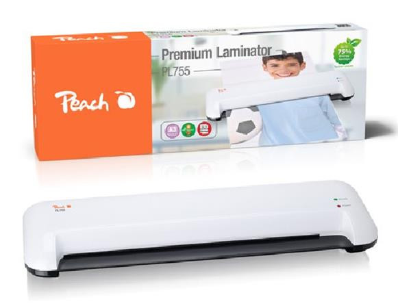PEACH laminovačka Premium Photo Laminator PL755, A3, 125mic, i pro studenou laminaci 