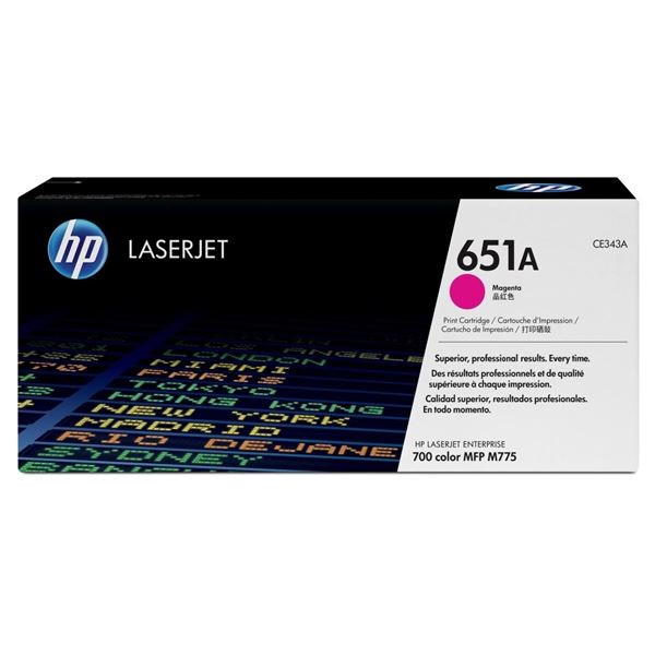 Toner HP CE343A, purpurový