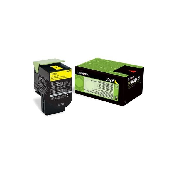 Toner Lexmark 80C20Y0, žlutý