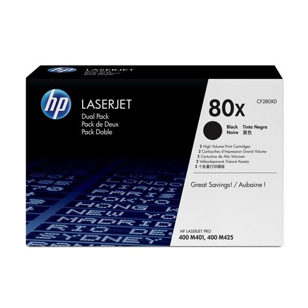 Toner HP CF280XD, černý, dvojbalení
