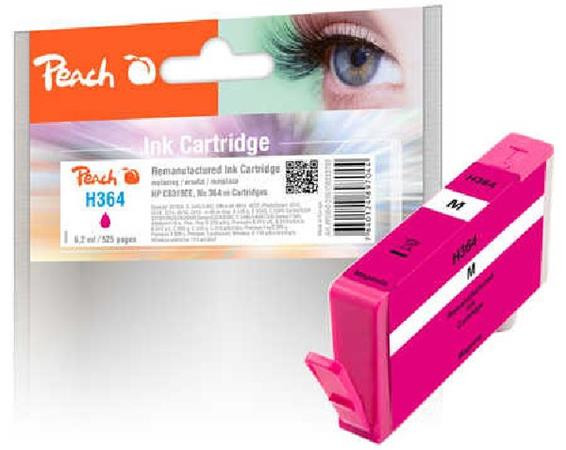 PEACH kompatibilní cartridge HP No.364, new chip, magenta, 6,2 ml