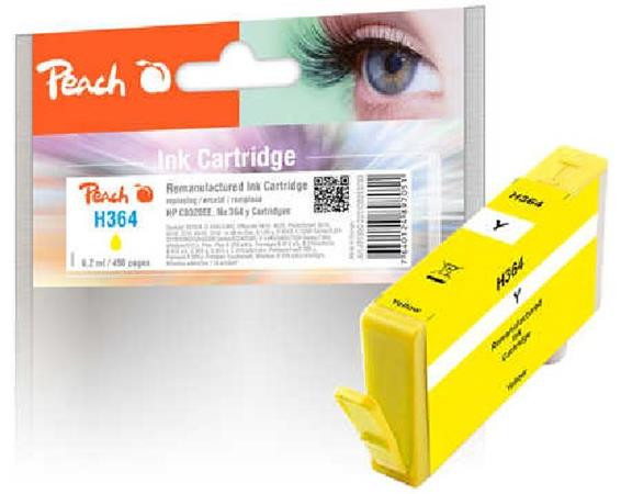 PEACH kompatibilní cartridge HP No.364, new chip, yellow, 5,7 ml, 420str.