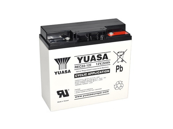Baterie YUASA REC22-12I (12V; 22Ah; cyklická)