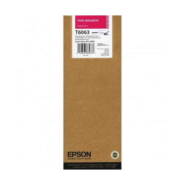 Inkoust Epson T6063, sytě purpurový