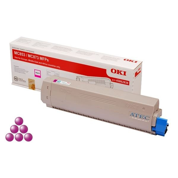 Toner OKI 45862838, purpurový