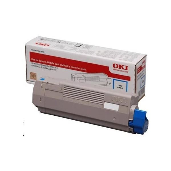 Toner OKI 46490607, azurový