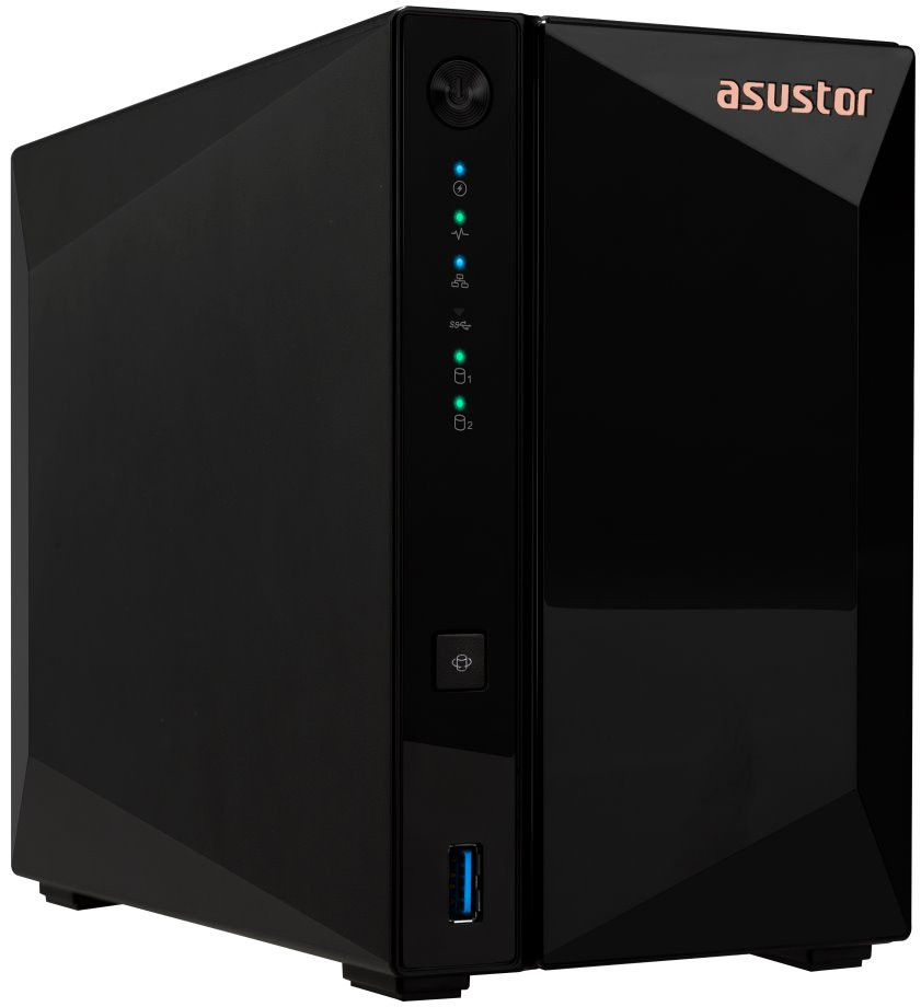 Asustor NAS AS3302T v2   2x 3,5" SATA,Realtek RTD1619B 1.7GHz, 2GB, 2.5GbE x1, USB3.2 Gen1 x3, WOW (Wake on WAN)