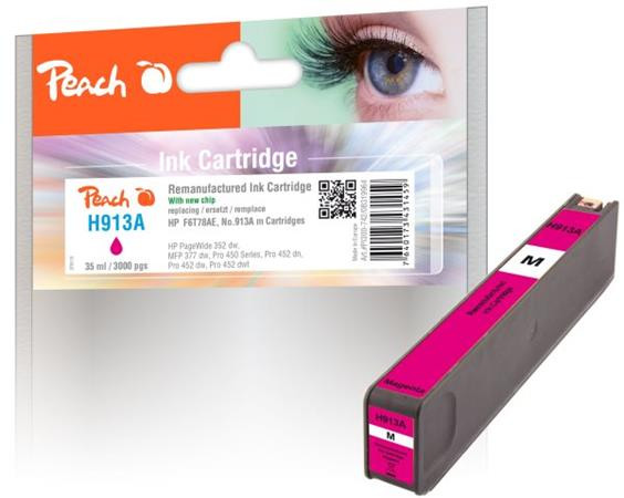 PEACH kompatibilní cartridge HP No. 913A, purpurová, F6T78AE, 35ml