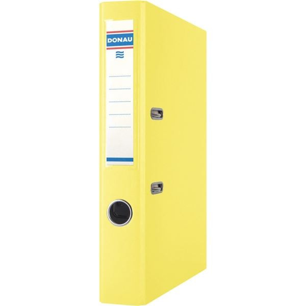 Pákový pořadač Donau Master - A4, 5 cm, žlutý