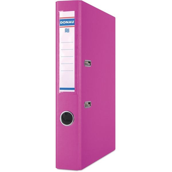 Pákový pořadač Donau Master - A4, 5 cm, růžový