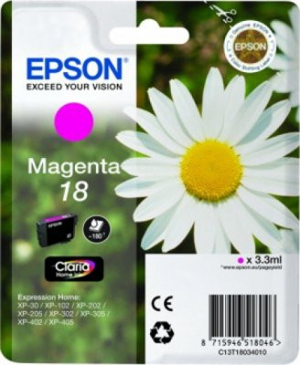 EPSON cartridge T1803 magenta (sedmikráska)