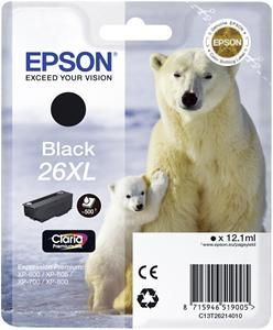 EPSON cartridge T2621 black (lední medvěd) XL
