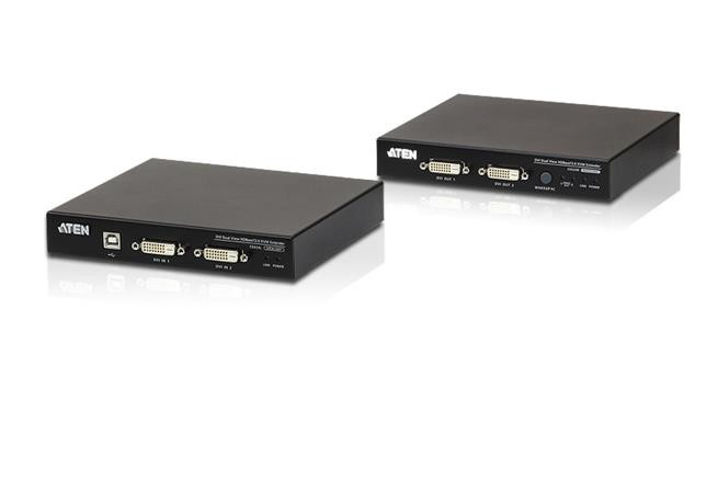 ATEN USB DVI Dual View HDBaseT 2.0 KVM Extender (1920 x 1200 na100 m nebo 150m)  