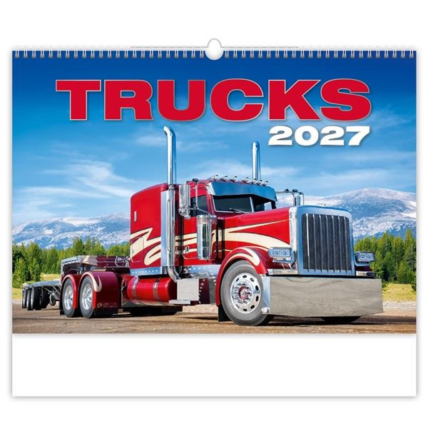 Nástěnný kalendář 2027 Trucks