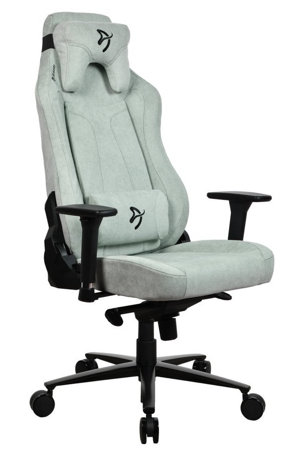 AROZZI herní židle VERNAZZA Soft Fabric Pearl Green/ povrch Elastron/ perlově zelená